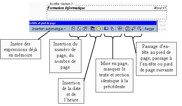 pied de page