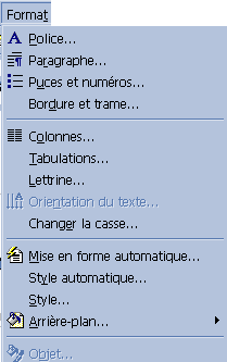 format